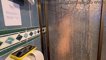 Secretly Filming A Blonde Office Worker Masturbating In The Bathroom