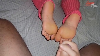 I Gave My Stepson A Footjob And Helped Him Ejaculate On My Feet