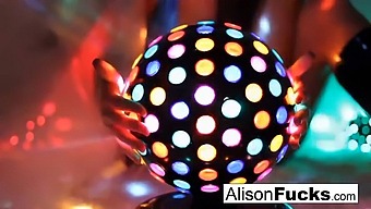 Stunning Busty Beauty Alison Tyler Dances At The Disco