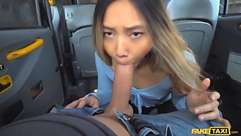 European Taxi Driver Helps Asian Girl Relieve Herself Before Satisfying Her Sexually