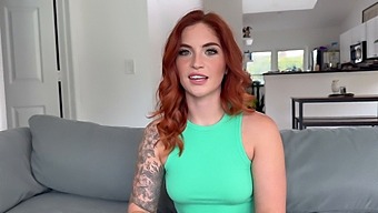 Redhead With Big Butt Gets Pounded Hard And Takes A Messy Cumshot