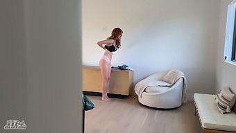 Redhead House Sitter With Big Boobs Disobeys Rules While Mom Travels