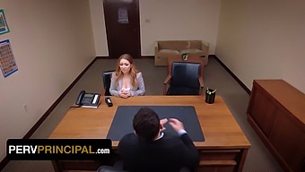 Kira Fox Visits Principal Green'S Office To Discuss Stepdaughter'S Misbehavior