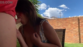 My Friend'S Wife Gave Me A Surprise Oral Pleasure Outdoors