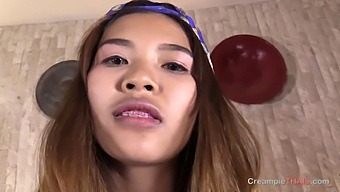 Thai Teen With Braces Auditions For A Cream Pie Surprise